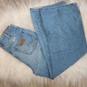 Cute Wrangler High Waisted Wide Leg Jeans